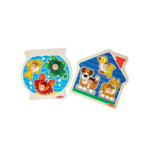 Animals Jumbo Knob Wooden Puzzle Set