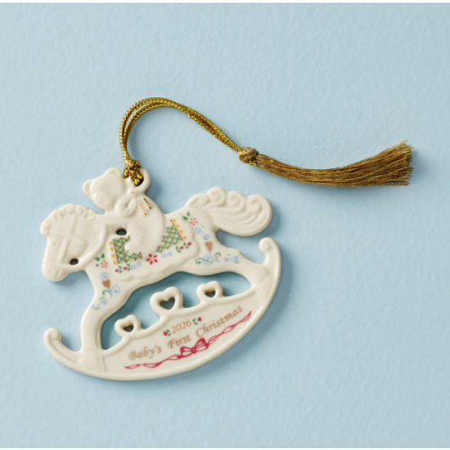 2026 Baby's 1st Christmas Rocking Horse Ornament – Lenox Corporation