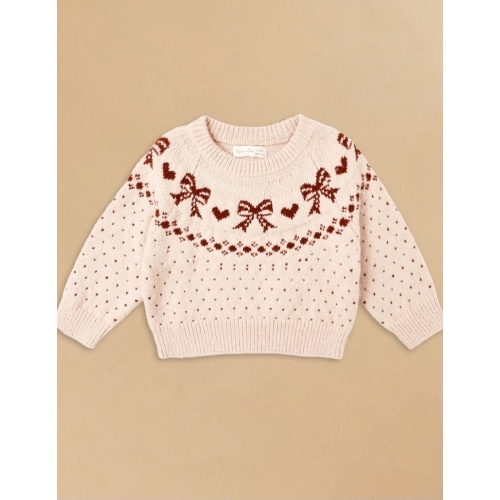 Fair Isle Bow Sweater by Rylee + Cru