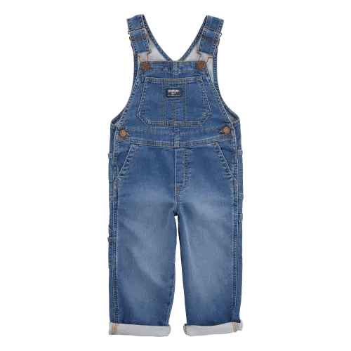 Toddler Stretch Denim Overalls - Medium Wash - OshKosh B'gosh | Carter's