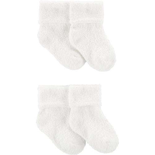 Baby 4-Pack Foldover Chenille  Booties - 12-24M - Style,Cream