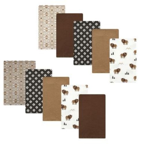 Luvable Friends Hudson Baby Flannel Burp Cloths 10pk, Buffalos
