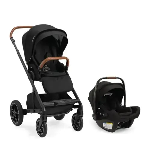 Nuna MIXX Next + PIPA Aire RX Infant Car Seat Travel System  - Caviar