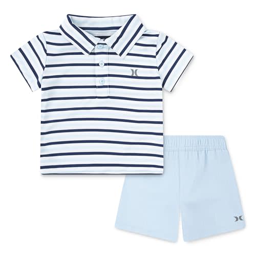 Hurley Baby Boys' And Toddler Boys' Polo and Shorts 2-piece Outfit Set
