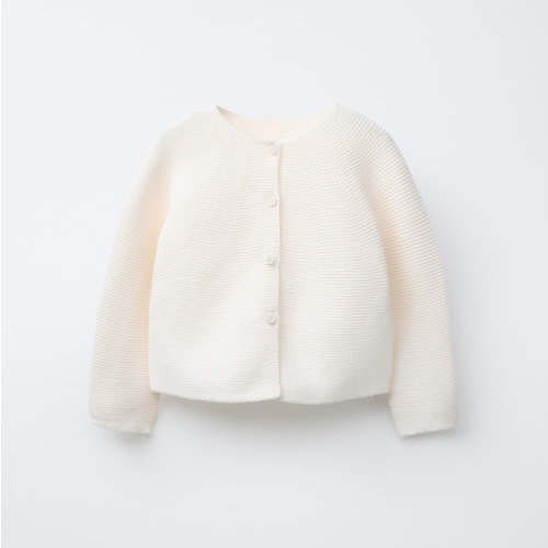 SEED STITCH KNIT JACKET - Ecru | ZARA United States