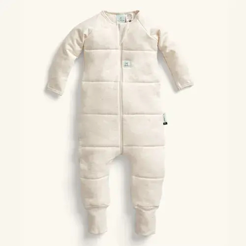 ergoPouch Sleep Onesie 3.5 Tog Oatmeal Marle Size 12-24 Months | Baby Bunting AU