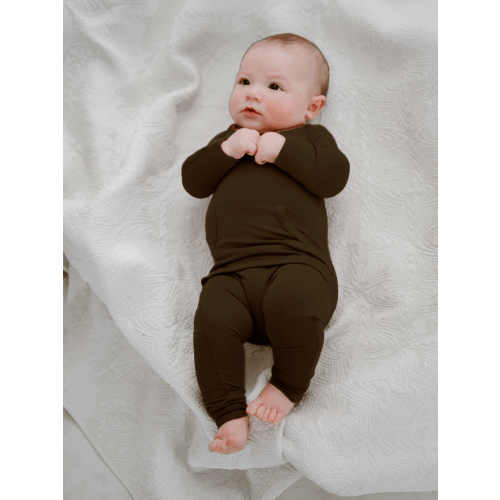 Finley Romper in Mocha