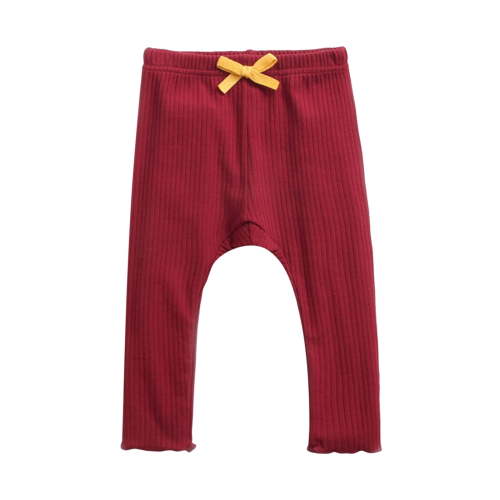 Newborn Baby Girl Bowknot Pants Leggings Infant Footless Tights Ribbed Knit Stocking Infant Warm Bottom Pants