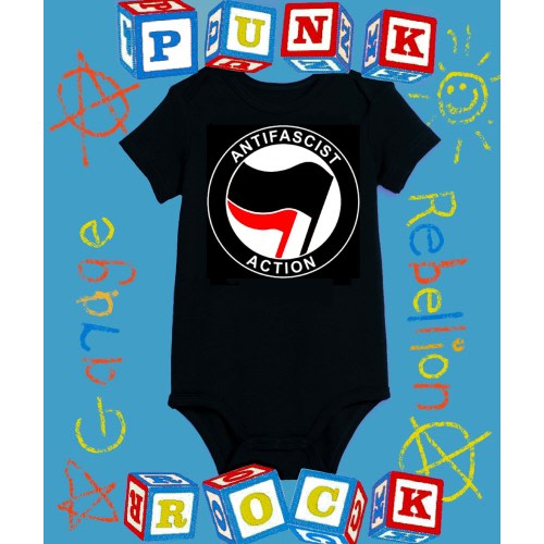 ANTIFASCIST ACTION Baby Onesie