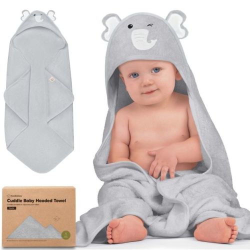 KeaBabies Cuddle Baby Hooded Towel, Organic Baby Bath Towel, Hooded Baby Towels, Baby Beach Towel for Newborn, Kids