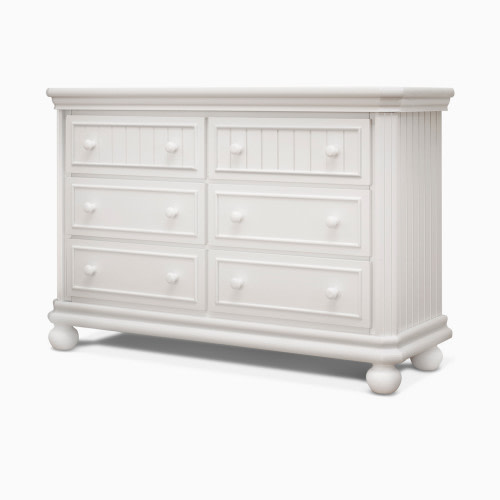 Sorelle Finley 6 Drawer Double Dresser - White