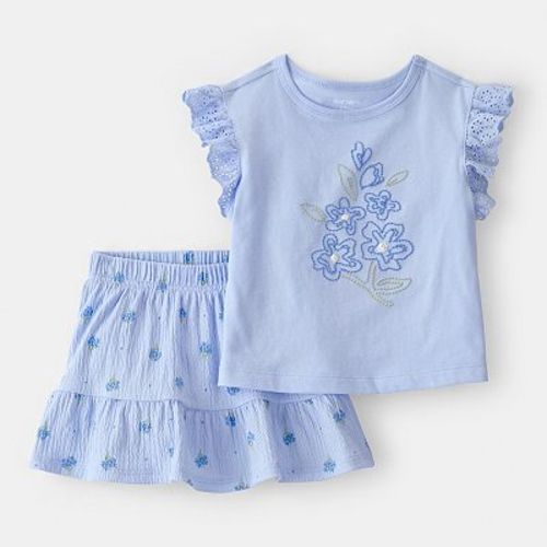Baby Girl Carter's 2-Piece Floral Top & Skort Set