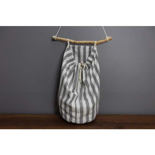 Linen Laundry Storage Bag, Hanging Bag, Washable Bag, Handmade Bag, Linen Bag, Drawstring Reusable Storage Bag