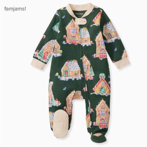 Gingerbread Houses Family Matching Organic Cotton Sleep & Play