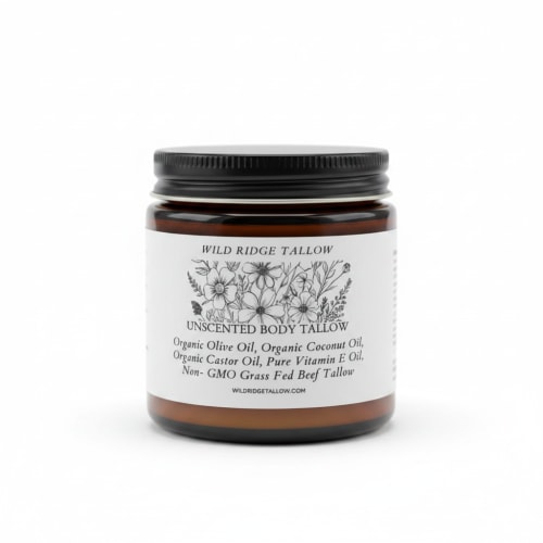 Wild Ridge Tallow | Unscented Whipped Beef Tallow Moisturizer – Grass-
