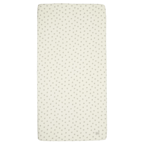 Fitted Sheet Crib Blossom Blue 120x60 cm