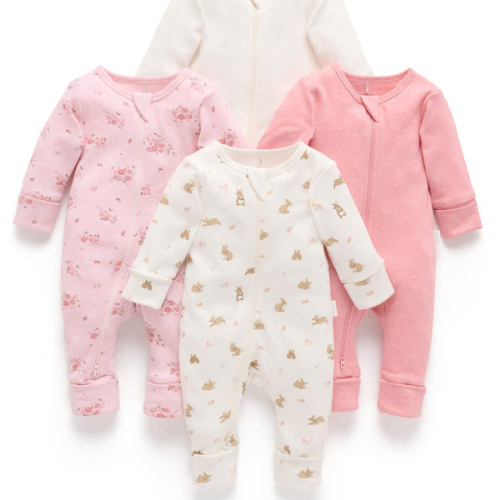 Little Bunny 4 Pack Zip Growsuit