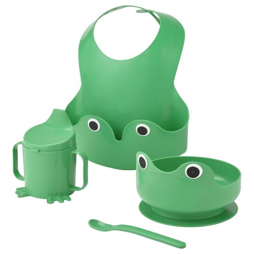 MATA 4-piece dinnerware set - bright green