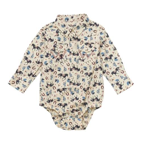 Western Onesie ~ Cream