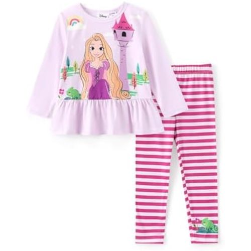 Disney Minnie Mouse Frozen Princess Marvel Toddler Girls Clothes Long Sleeve Sweatshirt + Leggings 2pcs Outfits Set 2-6Y