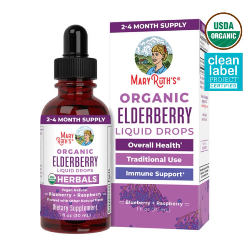 Organic Elderberry Liquid Drops