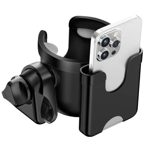 Stroller Cup Holder with Phone Holder, Bottle Holder for Wheelchair, Walker, Bike, Stroller Accessories for Uppababy, Nuna, Doona, Gifts for Her, Him, Kids