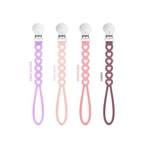 Hart 4 Pack Cutie Pacifier Clips- Shortcake