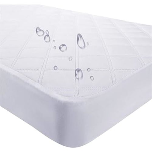 Yoofoss Waterproof Crib Mattress Protector, Quilted Crib Mattress Pad Cover Ultra Soft and Breathable, Machine Washable Toddler Mattress Protector for Standard Baby Crib Size 52''x28''