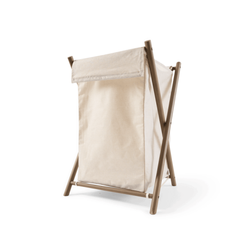 Linen Look Foldable Laundry Hamper - Beige - One Size