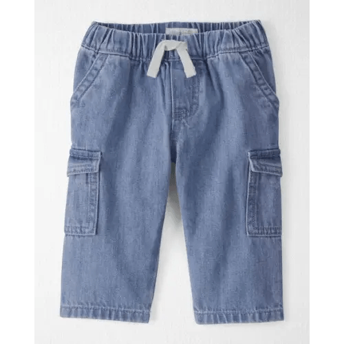 Baby Organic Cotton Denim Cargo Pants - Little Planet | Carter's