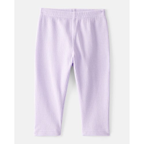 Baby Girl Pull-On Stretch Rib Leggings - Purple - Carter's | Carter's