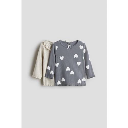 2-PACK RIBBED JERSEY TOPS