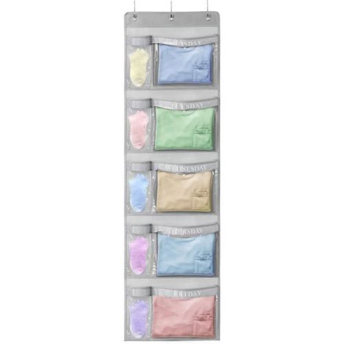 Weekly Kids Clothes Organizer – Day of The Week Hanging Closet Storage