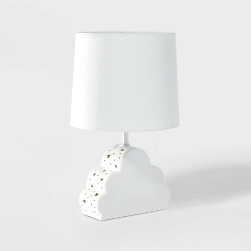 Cloud Dual Light Figural Kids' Lamp (Light Bulbs Not Included) White - Pillowfort™: Ceramic Table Lamp, 3-Way Switch