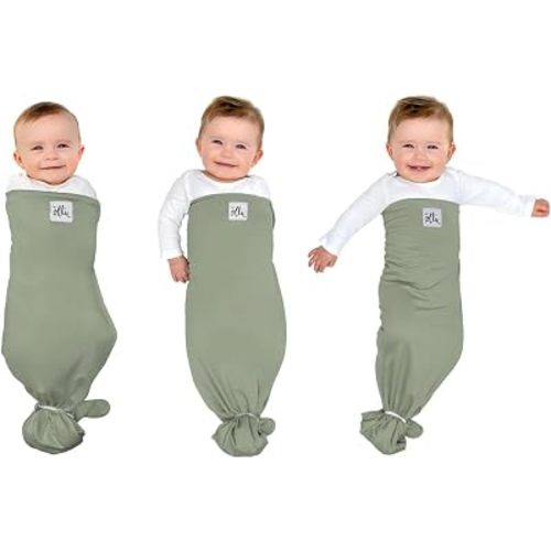 Swaddle – Adjustable Baby Swaddle for Newborns | Pediatrician-Approved for Safe Sleep | Easy Closure | Arms-Out | Lightweight, Machine-Washable | Easy Diaper Access