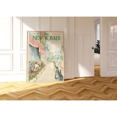 Vintage New York Aesthetic Cafe Wall Poster- Aesthetic Wall Decor Print Trendy Print - Apartment Poster - Home Art - Bedroom Decor