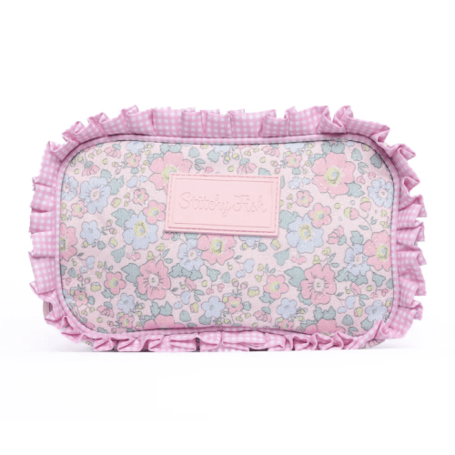 Early Fall Florals Oxford Quilted Pouch, Pink – Stitchy Fish