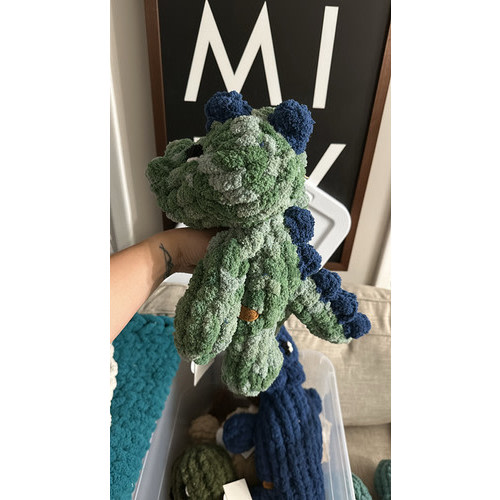 Mini Green Variegated Rexy Dino