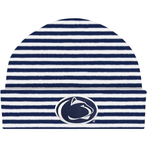 Creative Knitwear College Baby Striped Knit Cap - Team Logo, Multiple Colors for Baby Boys & Girls, (0-3 Months)