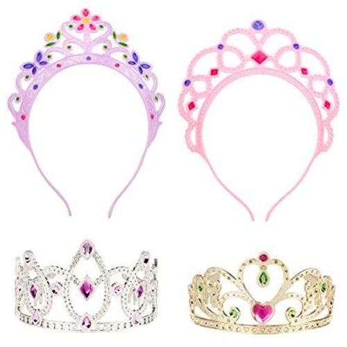 Melissa & Doug Dress-Up Tiaras for Costume Role Play (4 pcs)