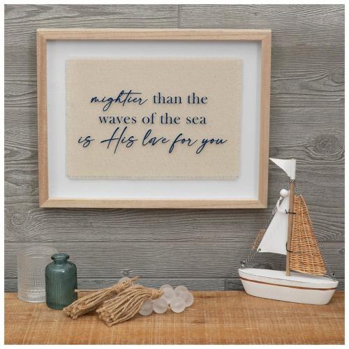 Mightier Than The Waves Framed Wall Decor