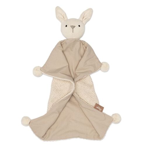 Avery Organic Cotton Baby Lovey Blanket (Ollie The Bunny)