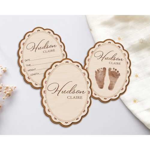 Baby Name Sign for Hospital, Birth Announcement Sign, Custom Baby Name Reveal Sign, Baby Shower Gift, Personalize Baby Name With Birth Stats