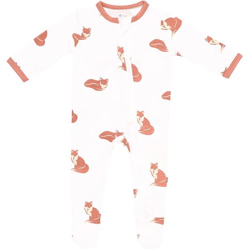KYTE BABY Soft Bamboo Rayon Printed Footies, Zipper Closure, 0-24 Months