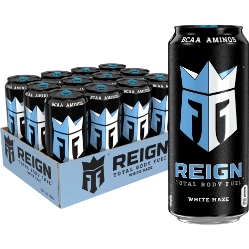 Reign Total Body Fuel, White Haze, Performance Energy Drink, 16 fl oz, 12 Cans