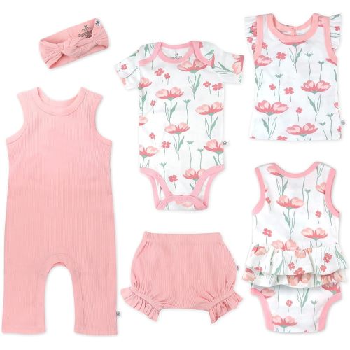 HonestBaby Multipack Gift Bundle Sets Mix Match Outfits 100% Organic Cotton for Newborn Infant Baby Boys, Girls, Unisex
