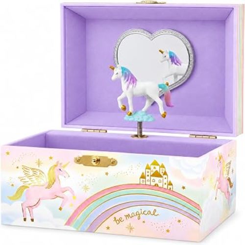 Giggle & Honey® Musical Unicorn Jewelry Box for Girls