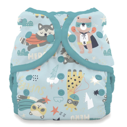 Thirsties Duo Wrap two-sized cloth diaper cover -  size 1 | super hero