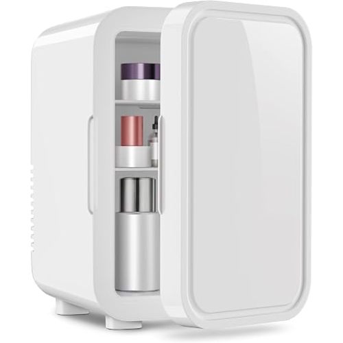 OSTBA Mini Fridge, 6 Liter/8 Can Skincare Fridge, Small Fridge for Bedroom