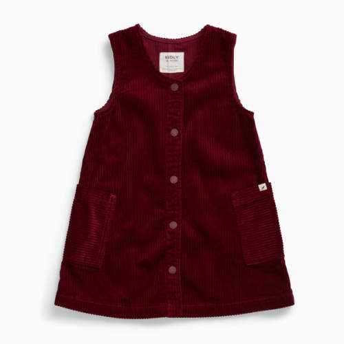 Shop Berry Cord Pinafore Dress | KIDLY by MORI US